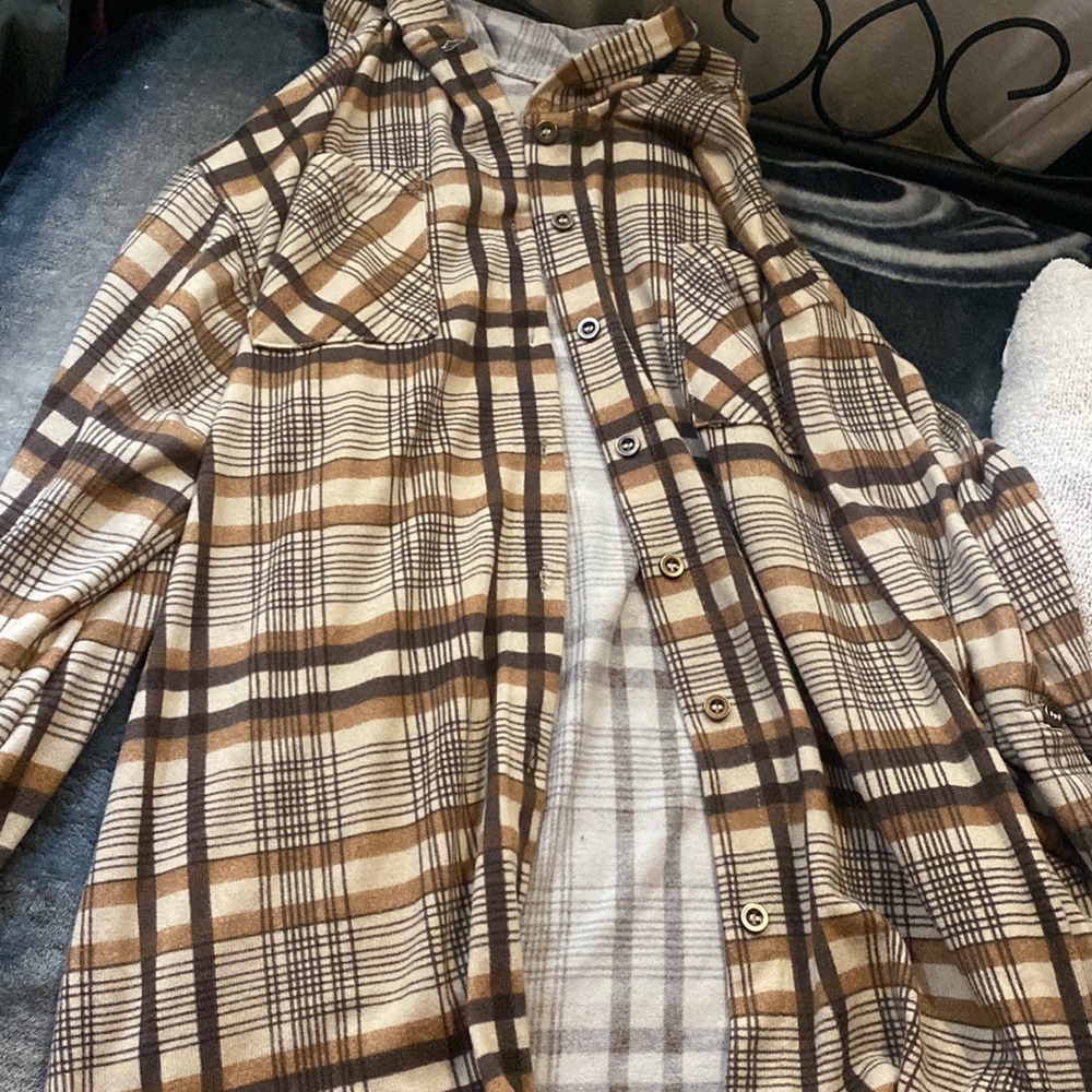 Plaid button up shirt